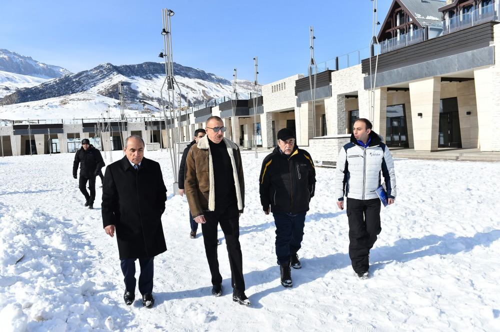 Ilham Aliyev views plans to develop Shahdagh tourism complex (PHOTO)