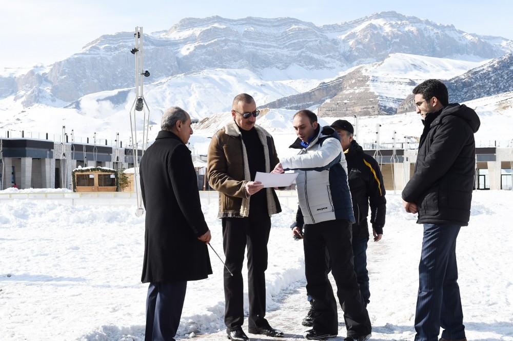Ilham Aliyev views plans to develop Shahdagh tourism complex (PHOTO)