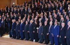 President Ilham Aliyev attends VI Congress of New Azerbaijan Party (PHOTO)