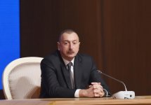 President Ilham Aliyev attends VI Congress of New Azerbaijan Party (PHOTO)