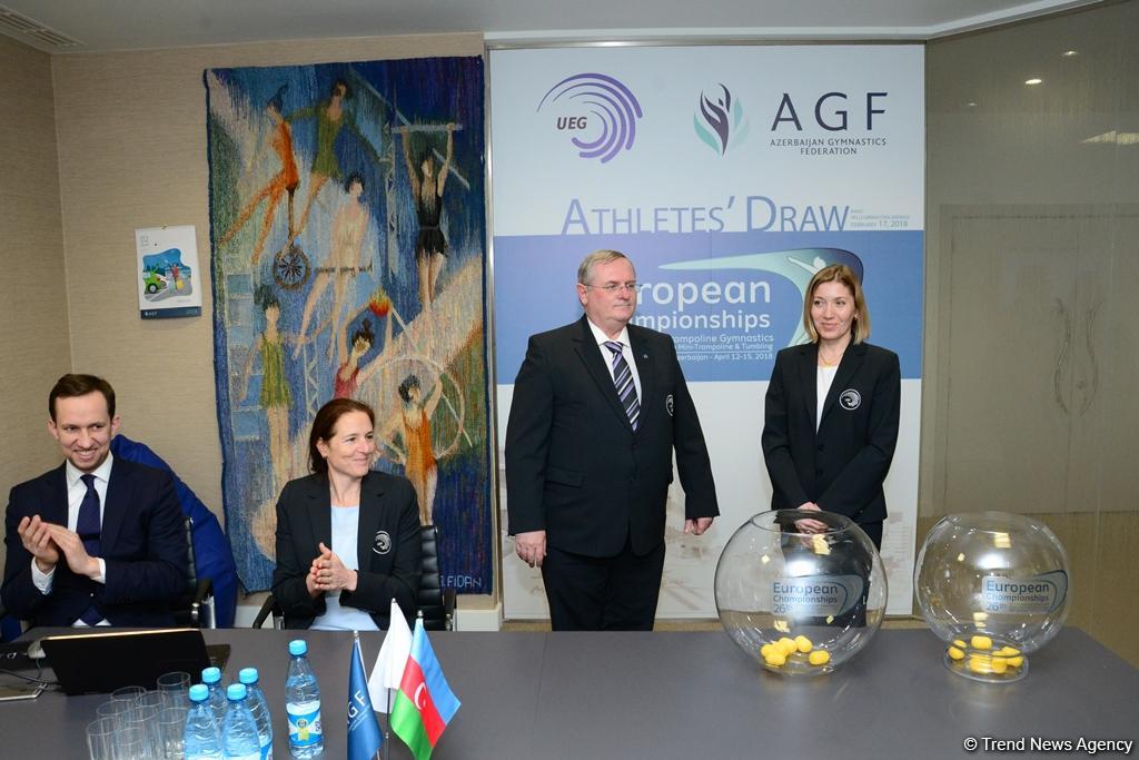 Baku hosts draw ceremony of European Championships in Trampoline (PHOTO)