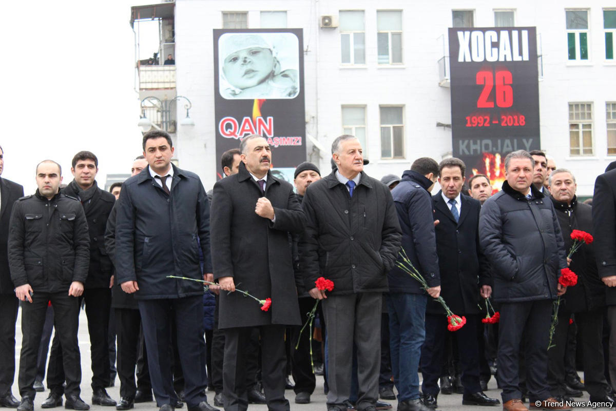 Azerbaijani public commemorates Khojaly genocide victims (PHOTO)