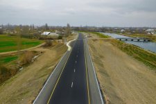 President Aliyev attends opening of Aran-Garahaji section of Mingachevir-Bahramtepe road (PHOTO)