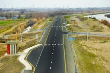 President Aliyev attends opening of Aran-Garahaji section of Mingachevir-Bahramtepe road (PHOTO)