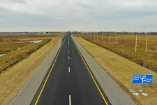 President Aliyev attends opening of Aran-Garahaji section of Mingachevir-Bahramtepe road (PHOTO)