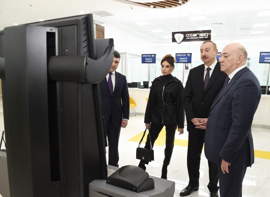 Azerbaijan’s president, first lady attend opening of ASAN Hayat in Mingachevir (PHOTO)