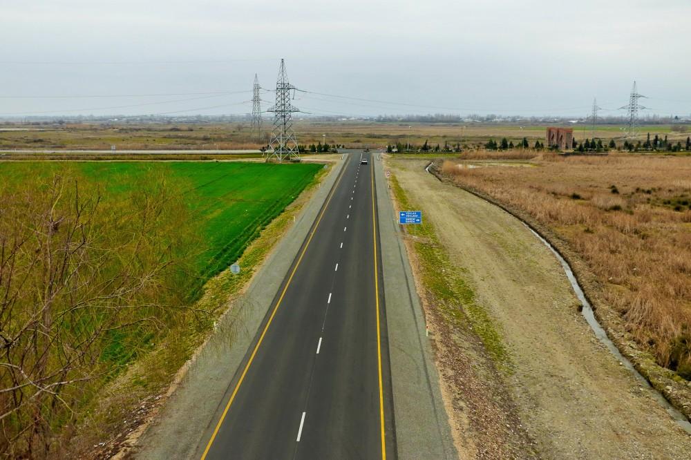 President Aliyev attends opening of Aran-Garahaji section of Mingachevir-Bahramtepe road (PHOTO)