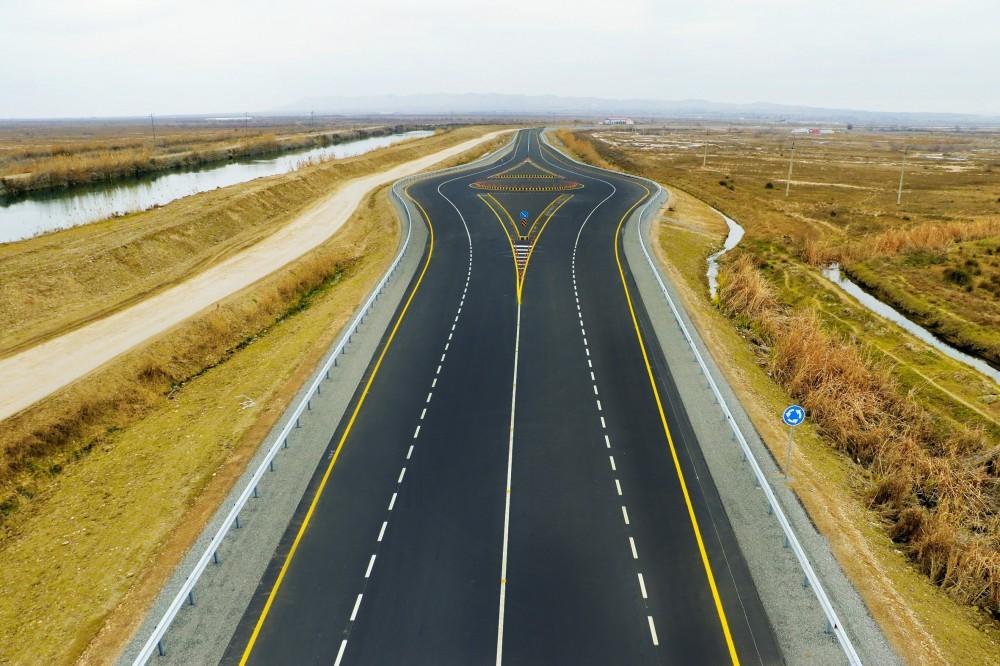 President Aliyev attends opening of Aran-Garahaji section of Mingachevir-Bahramtepe road (PHOTO)