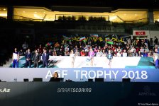 Baku hosts awarding ceremony of winners of first day of FIG Artistic Gymnastics World Cup (PHOTO)