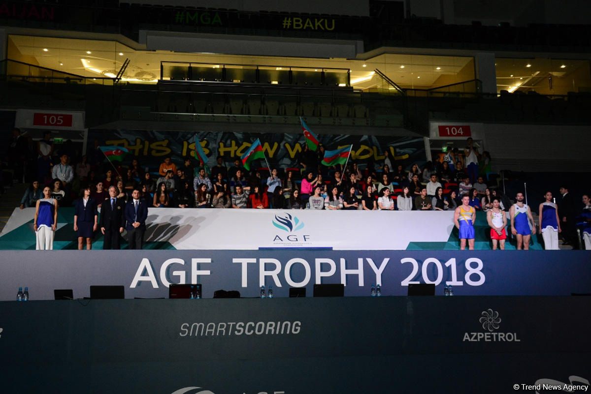 Baku hosts awarding ceremony of winners of first day of FIG Artistic Gymnastics World Cup (PHOTO)