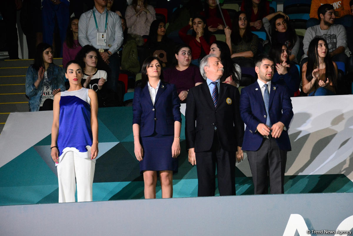 Baku hosts awarding ceremony of winners of first day of FIG Artistic Gymnastics World Cup (PHOTO)