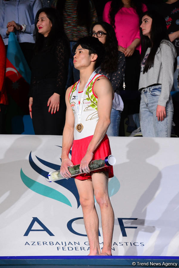 Baku hosts awarding ceremony of winners of first day of FIG Artistic Gymnastics World Cup (PHOTO)