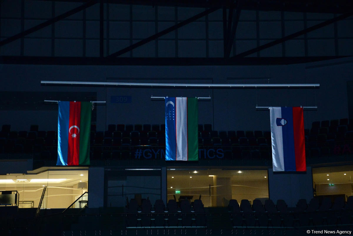 Baku hosts awarding ceremony of winners of first day of FIG Artistic Gymnastics World Cup (PHOTO)