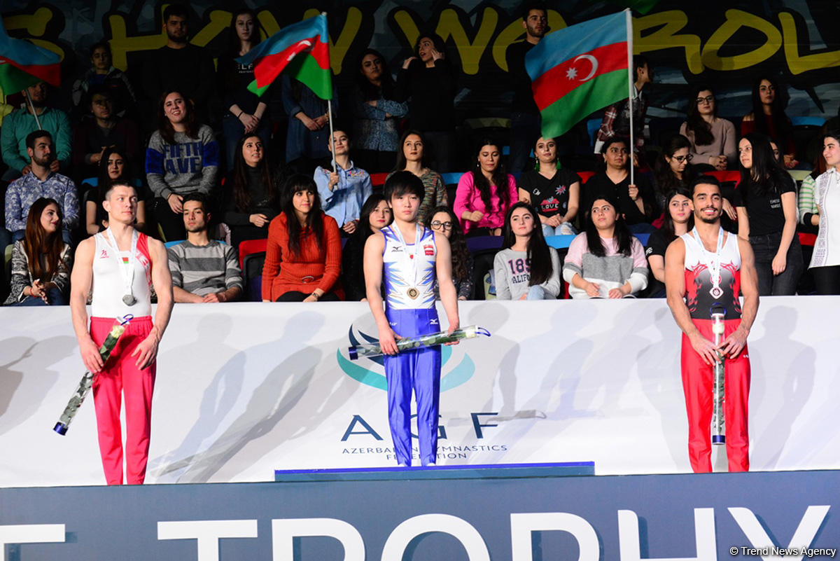 Baku hosts awarding ceremony of winners of first day of FIG Artistic Gymnastics World Cup (PHOTO)