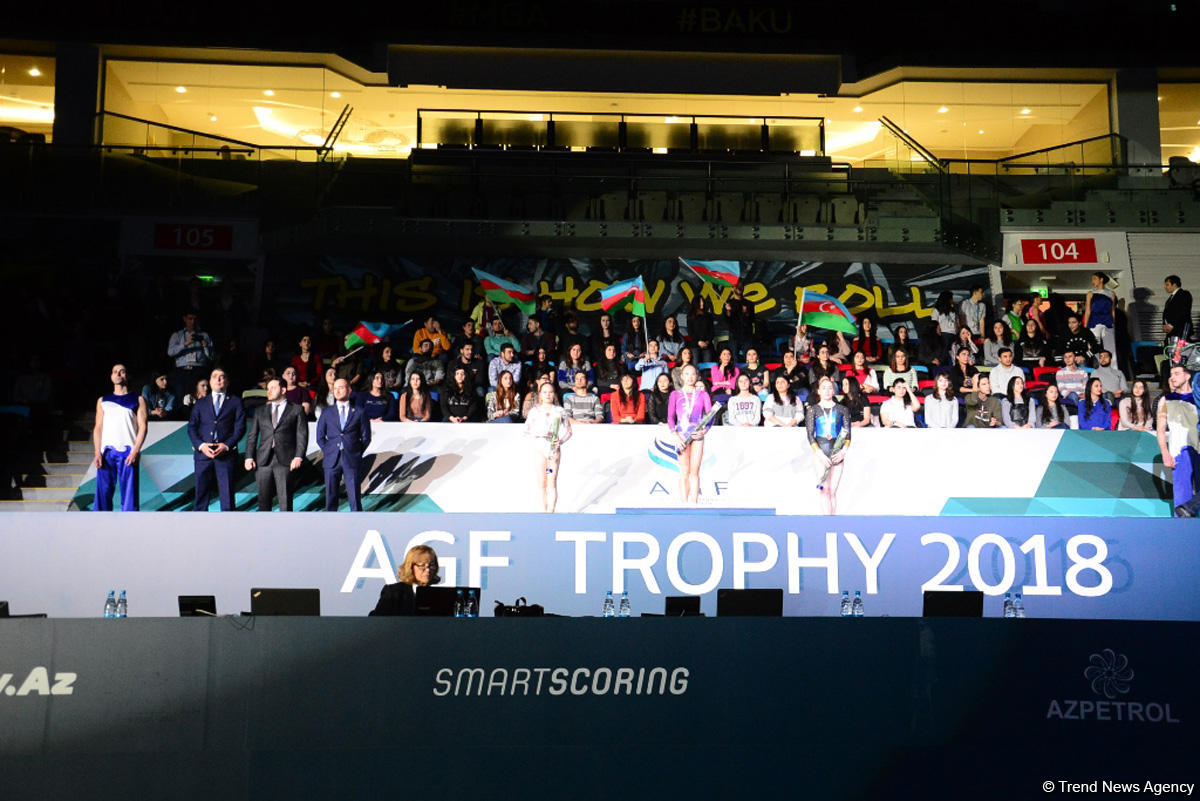 Baku hosts awarding ceremony of winners of first day of FIG Artistic Gymnastics World Cup (PHOTO)