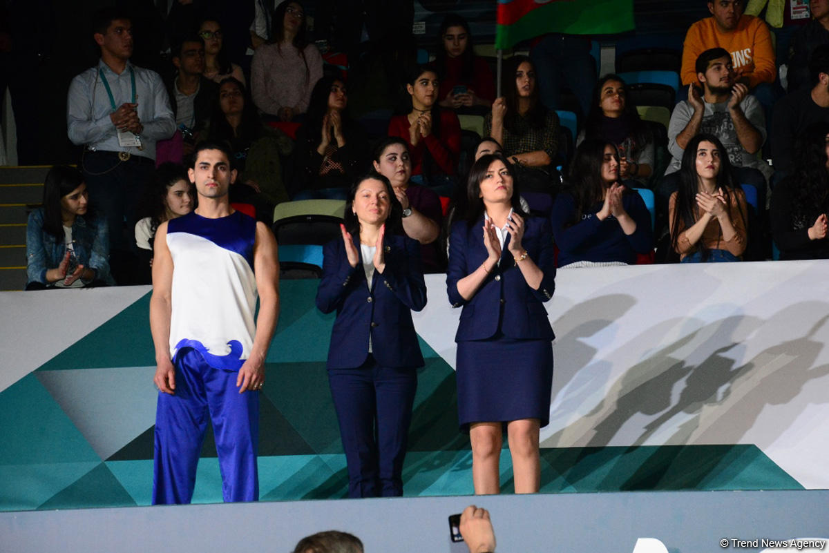Baku hosts awarding ceremony of winners of first day of FIG Artistic Gymnastics World Cup (PHOTO)