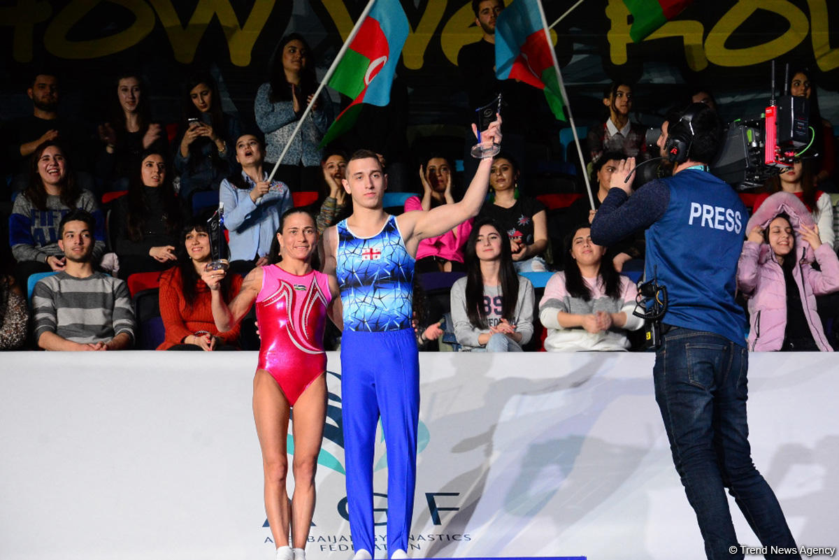 Baku hosts awarding ceremony of winners of first day of FIG Artistic Gymnastics World Cup (PHOTO)