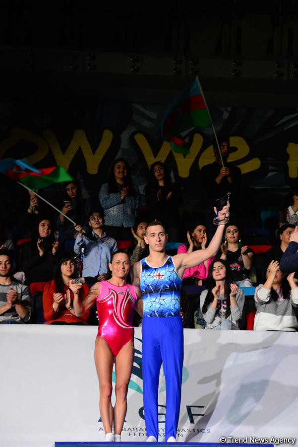 Baku hosts awarding ceremony of winners of first day of FIG Artistic Gymnastics World Cup (PHOTO)