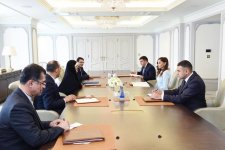 First VP Mehriban Aliyeva meets Iran's VP for Women and Family Affairs (PHOTO)