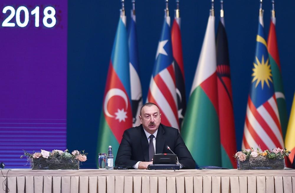 President Aliyev: Azerbaijan counts on NAM states’ support to its Expo 2025 candidacy