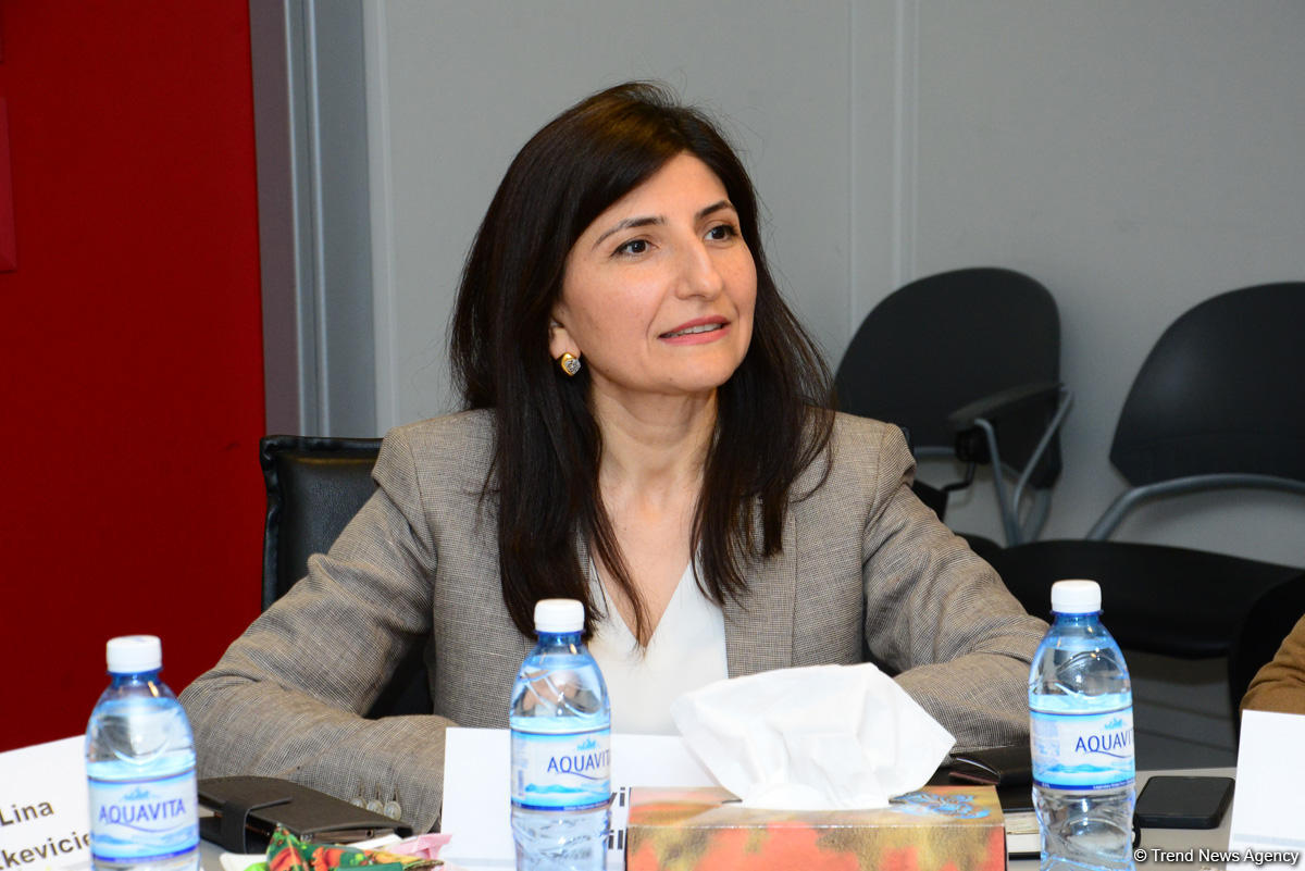 Trend news agency holds meeting with foreign journalists covering presidential election in Azerbaijan (PHOTO)