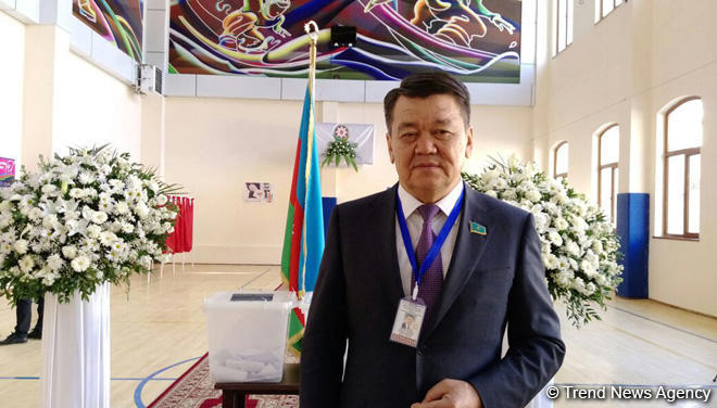 Kazakh Senate member: No violations at presidential election in Azerbaijan