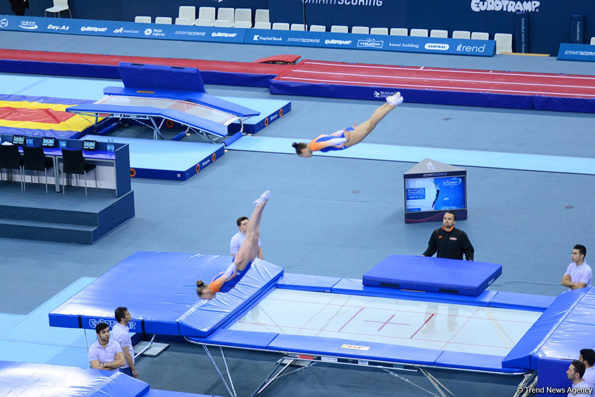 Best moments of 26th European Championships in Trampoline, Double Mini-Trampoline and Tumbling in Baku (PHOTO)