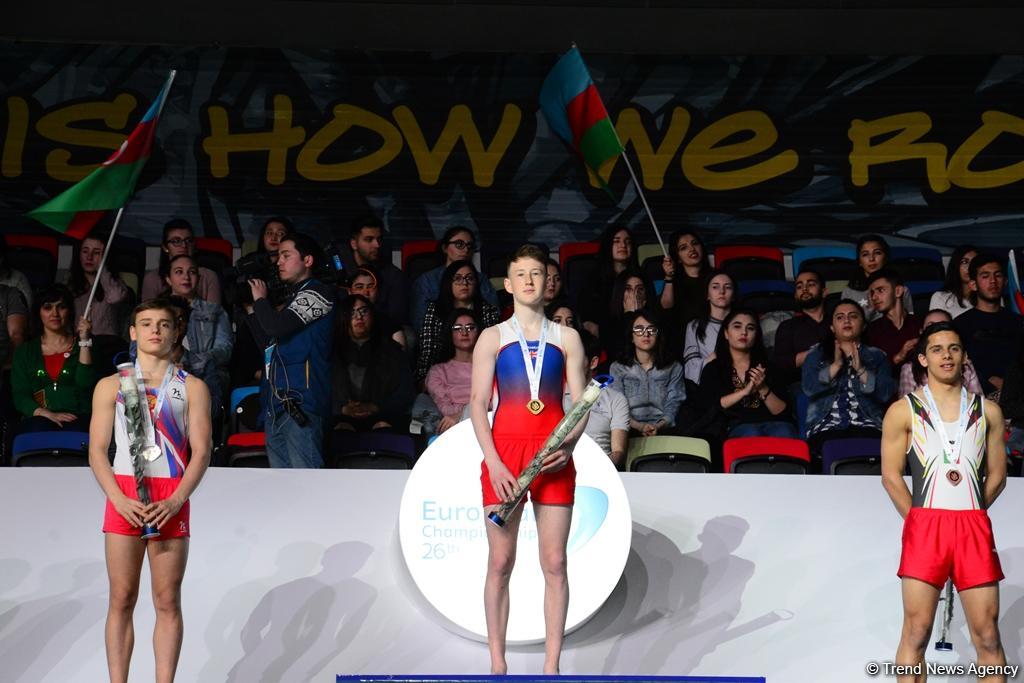 Awards presented to winners of second gymnastics semi-finals in Baku (PHOTO)