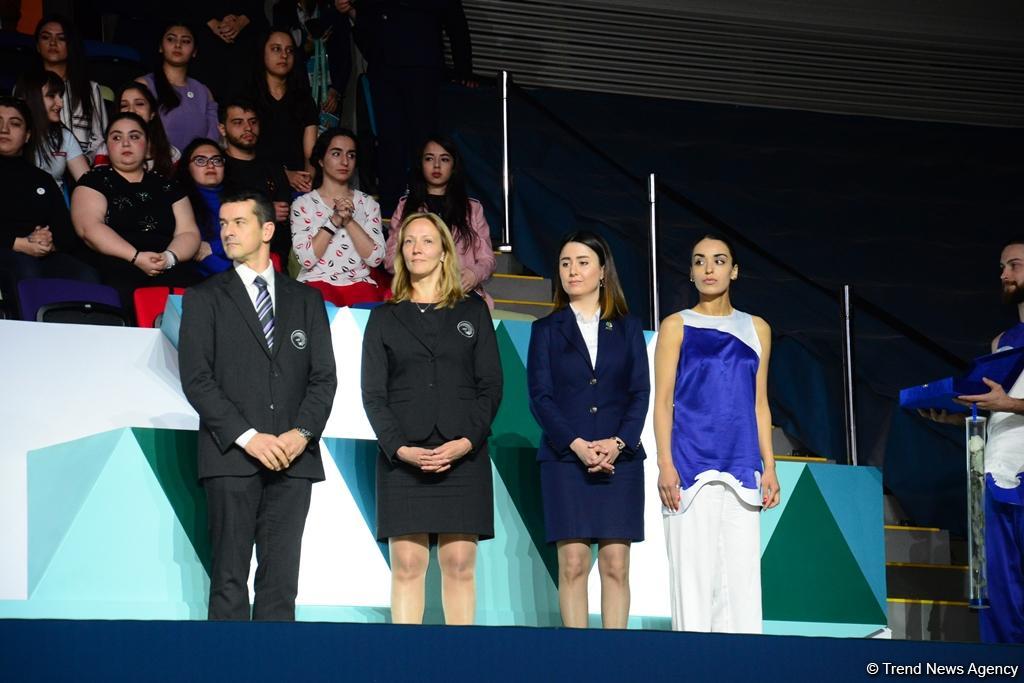 Awards presented to winners of second gymnastics semi-finals in Baku (PHOTO)