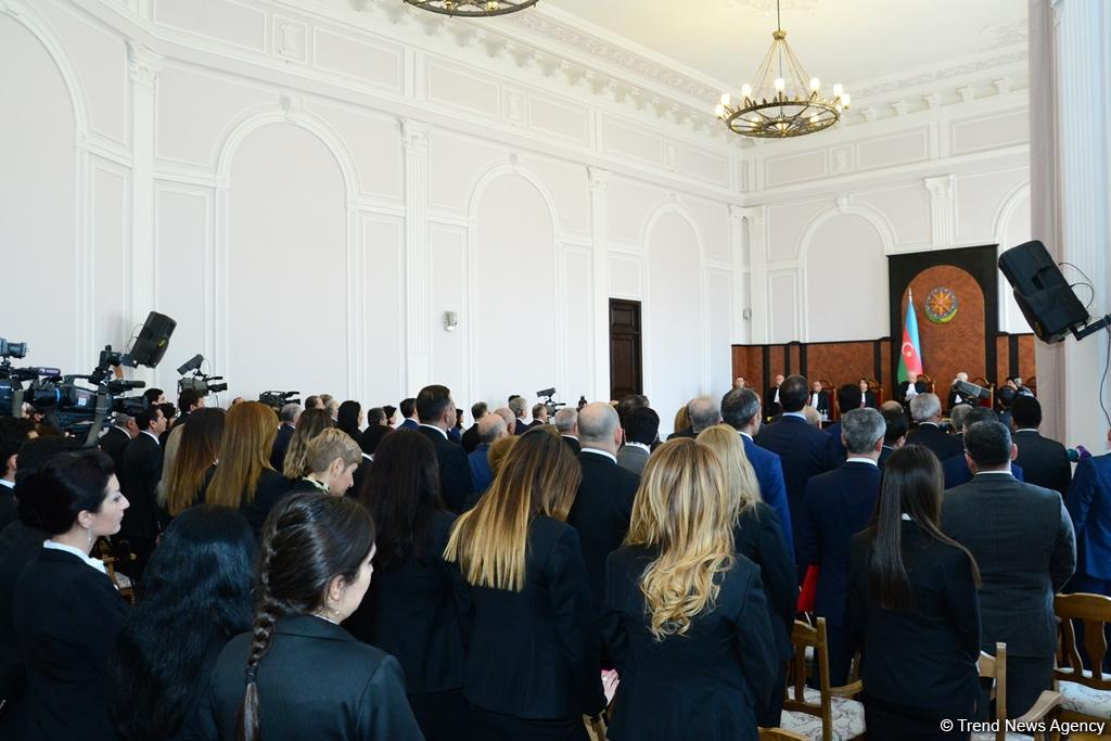 Azerbaijani Constitutional Court's Plenum confirms results of presidential election, Ilham Aliyev declared President of Azerbaijan (PHOTO)