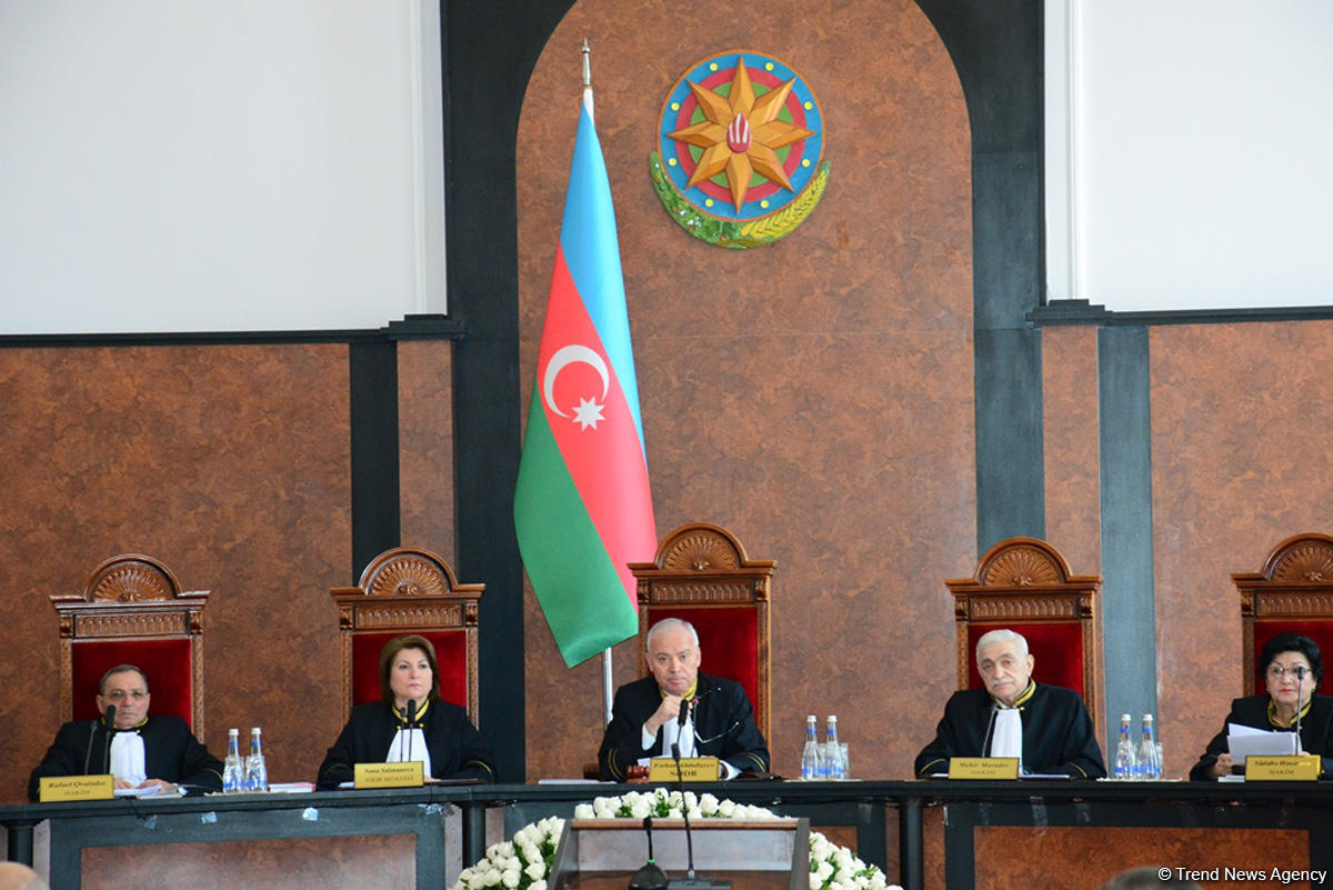 Azerbaijani Constitutional Court's Plenum confirms results of presidential election, Ilham Aliyev declared President of Azerbaijan (PHOTO)