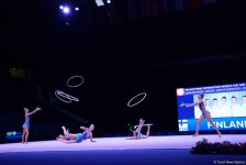 Azerbaijani gymnasts reach FIG World Cup finals in hoop exercises (PHOTO)