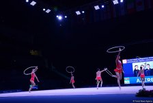 Azerbaijani gymnasts reach FIG World Cup finals in hoop exercises (PHOTO)