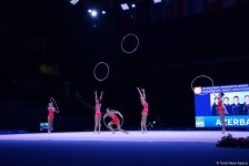 Azerbaijani gymnasts reach FIG World Cup finals in hoop exercises (PHOTO)