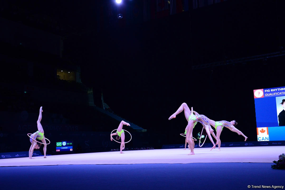 Azerbaijani gymnasts reach FIG World Cup finals in hoop exercises (PHOTO)