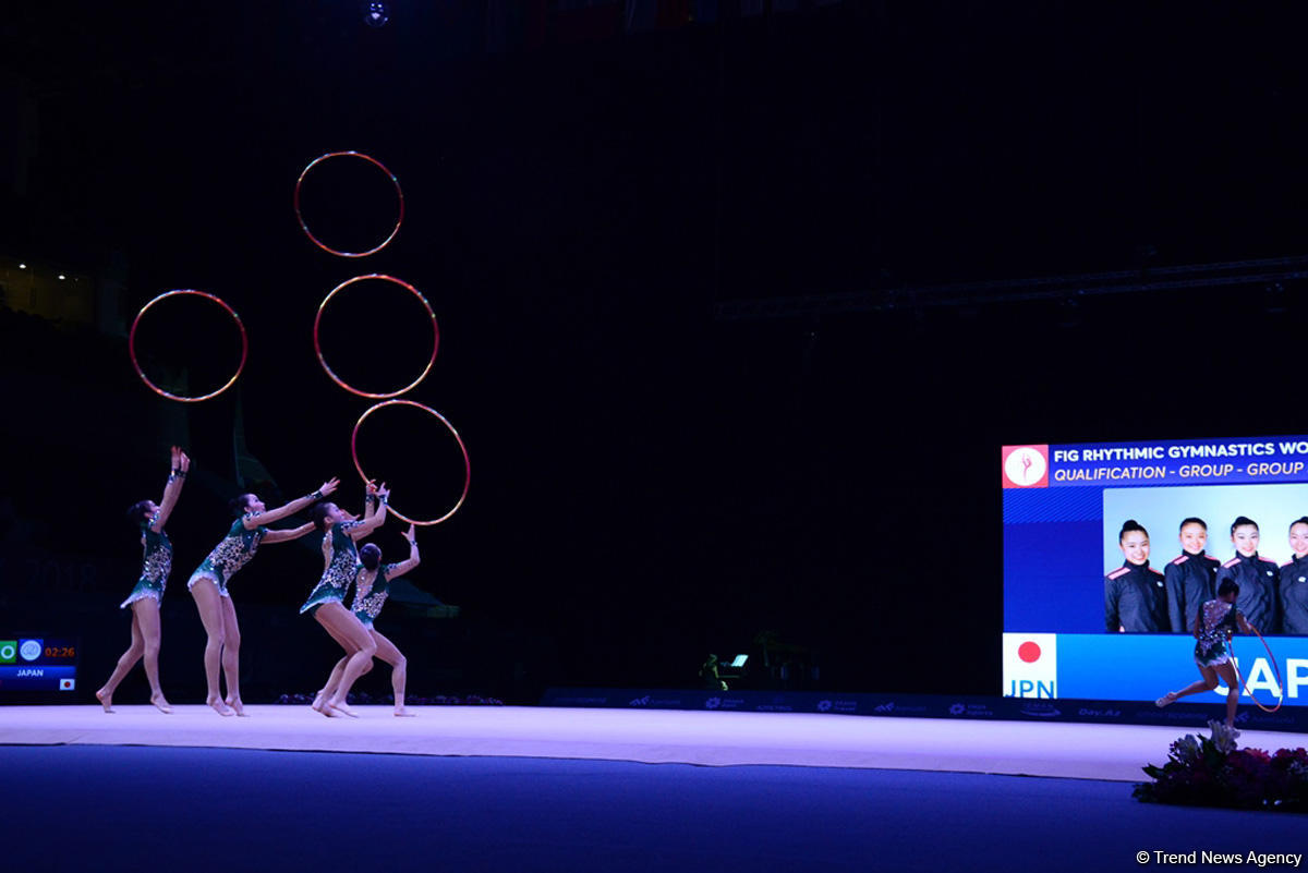 Azerbaijani gymnasts reach FIG World Cup finals in hoop exercises (PHOTO)