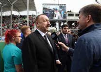 President Aliyev: “We are very happy that Formula 1 is held in Baku for third time”