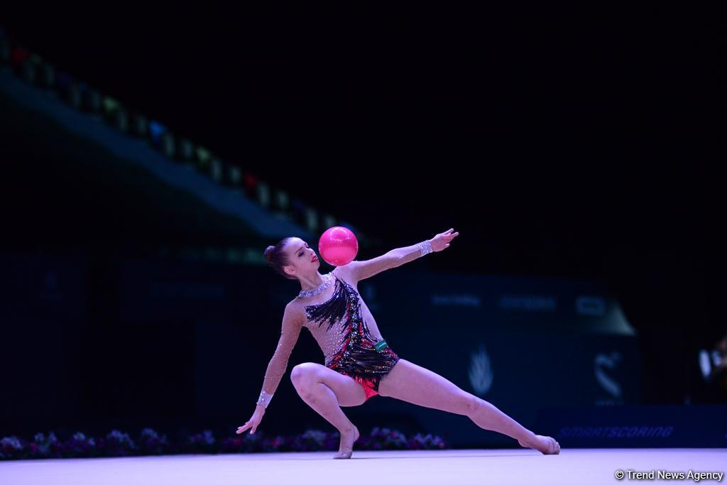 FIG World Cup in Baku: Russian gymnast wins gold medal in exercises with ball