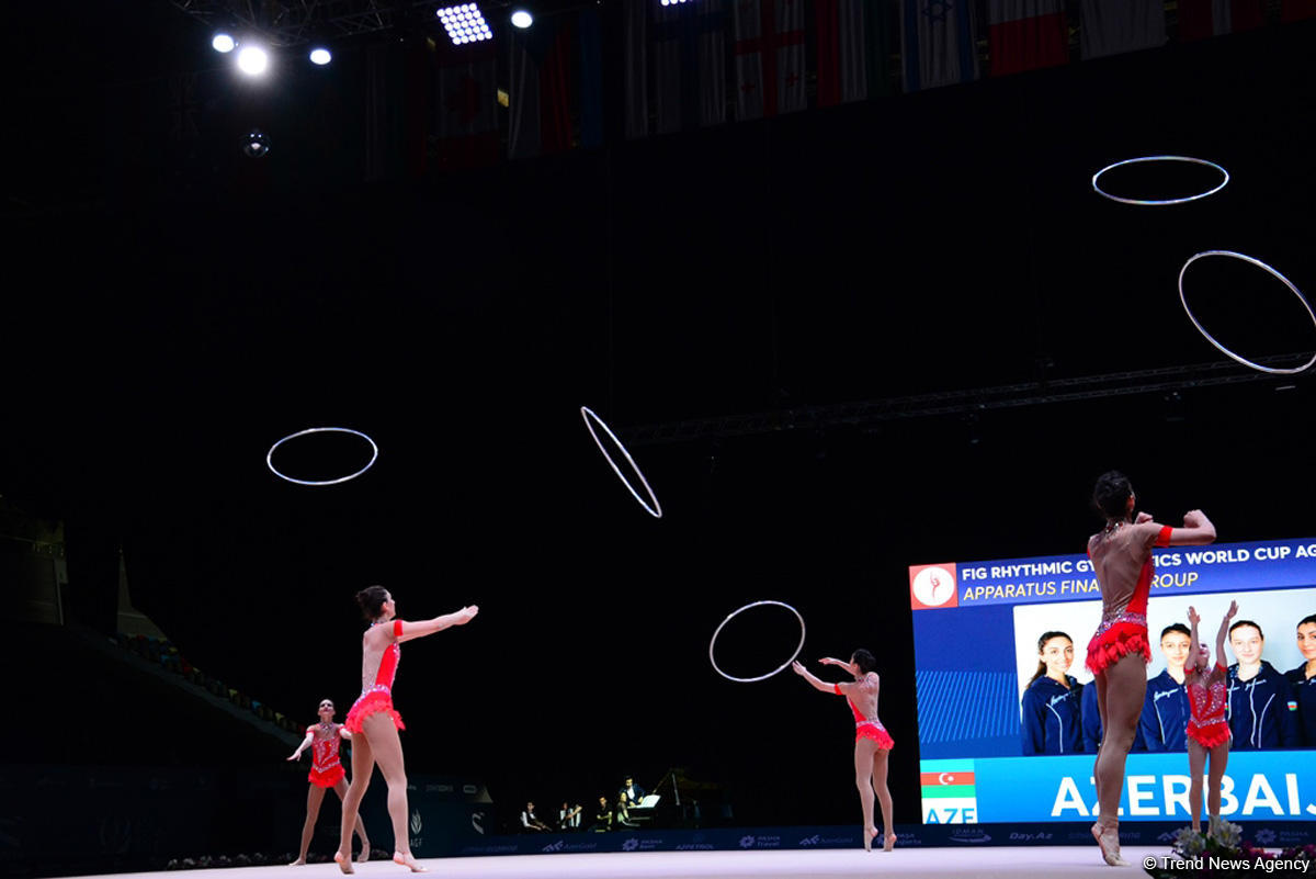 Azerbaijani gymnasts win bronze at FIG World Cup in Baku  (PHOTO)