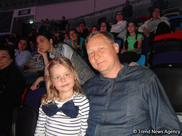 Children watch FIG Rhythmic Gymnastics World Cup in Baku with great interest - spectator