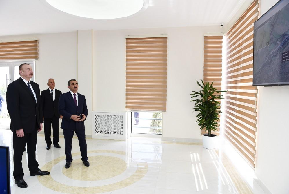President Aliyev attends ceremony to launch drinking water supply system in Khacmaz (PHOTO)