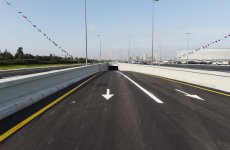 President Aliyev inaugurates multi-level road junction, passage to Heydar Aliyev Avenue (PHOTO)