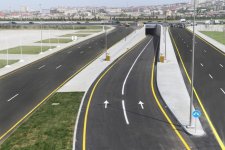 President Aliyev inaugurates multi-level road junction, passage to Heydar Aliyev Avenue (PHOTO)