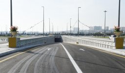 President Aliyev inaugurates multi-level road junction, passage to Heydar Aliyev Avenue (PHOTO)