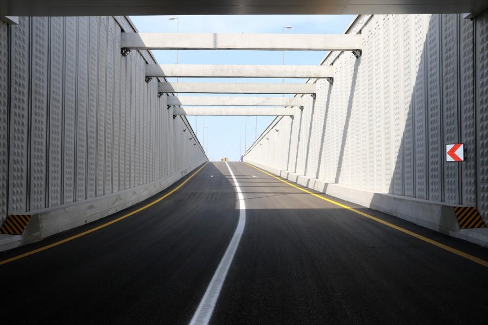 President Aliyev inaugurates multi-level road junction, passage to Heydar Aliyev Avenue (PHOTO)