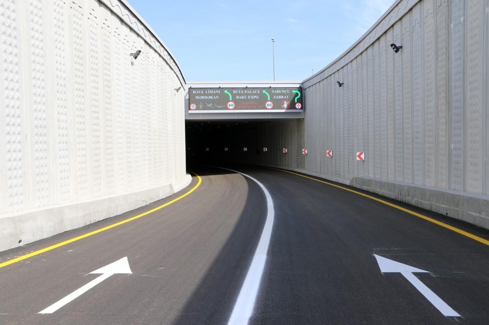 President Aliyev inaugurates multi-level road junction, passage to Heydar Aliyev Avenue (PHOTO)