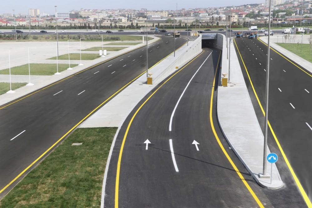 President Aliyev inaugurates multi-level road junction, passage to Heydar Aliyev Avenue (PHOTO)