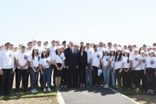 Ilham Aliyev, first lady attend tree-planting campaign on occasion of Azerbaijani national leader's birthday (PHOTO)