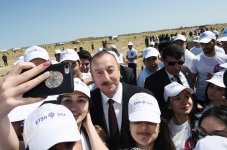 Ilham Aliyev, first lady attend tree-planting campaign on occasion of Azerbaijani national leader's birthday (PHOTO)