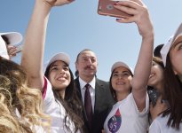 Ilham Aliyev, first lady attend tree-planting campaign on occasion of Azerbaijani national leader's birthday (PHOTO)